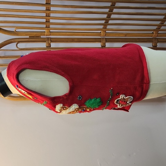 Bobbie Brooks Christmas gingerbread house themed sweater vest size small - Picture 8 of 15